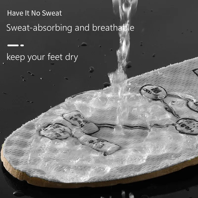 Deodorant Healthy Insoles for Shoes Massage Acupoints Arch Support Plantar Fasciitis Template Insole Men Women Shoe Sole Pads image 3