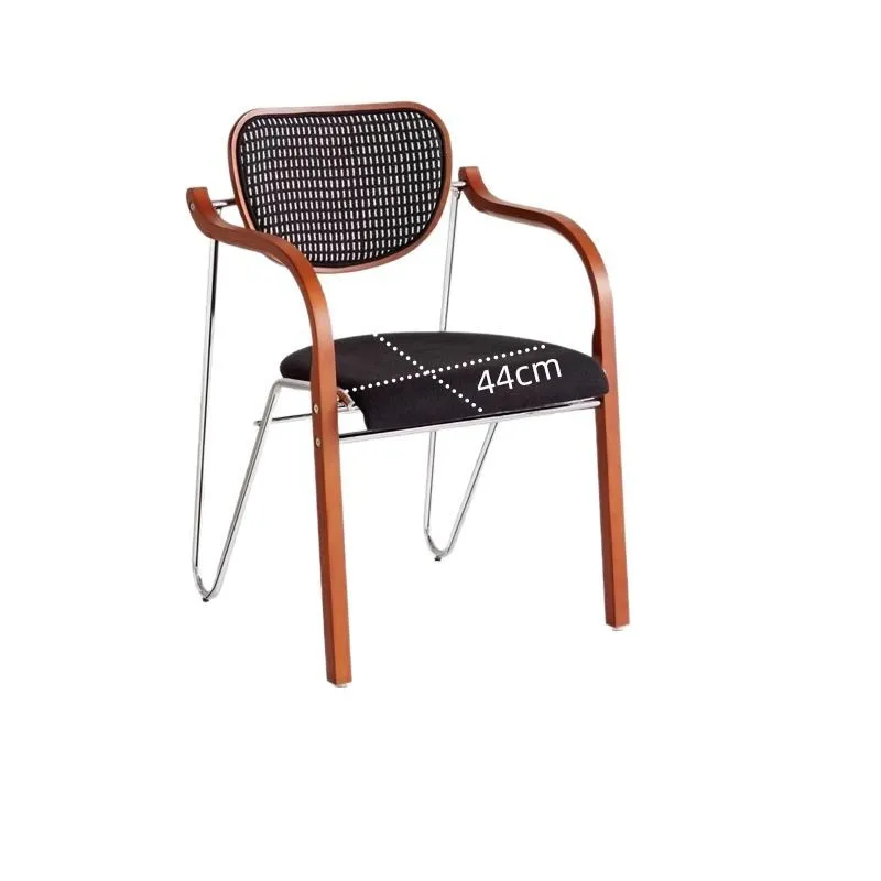 Medieval dining chair home backrest solid wood dining table and chair wrought iron retro wabi-sabi chair