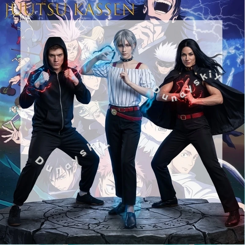 

Аниме-костюм для косплея по Jujutsu Kaisen: худи Юдзи Итадори, Зенин Наоя, Рика Оримото. Полный комплект для Хэллоуина и игровых вечеринок.