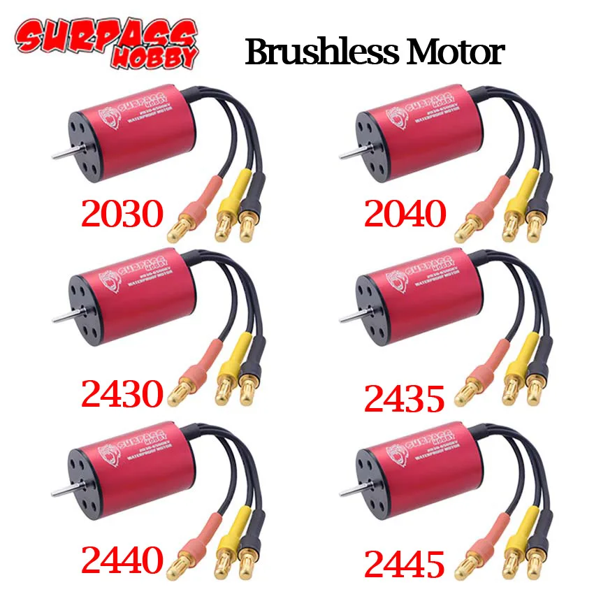 SURPASS HOBBY-Motor sin escobillas para coche y camión teledirigido, Motor impermeable para Wtloys 2030, 2040, 2430, 2435, 2440, 2445, 1/12, 1/14, 1/16, 1/18