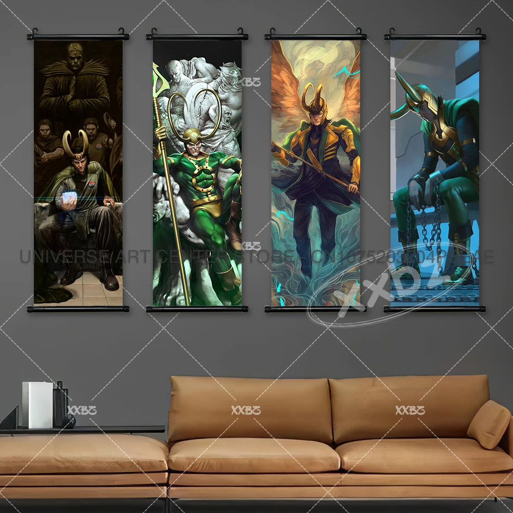 Loki Poster TV Drama Hanging Painting Venus Wall Artwork The Avengers Scroll Picture Marvel Movie Acts of Vengeance Home Decor