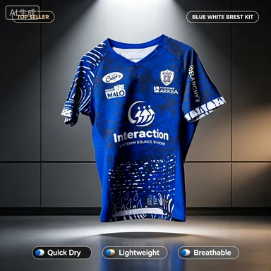 2026 Herrenkleidung 3D-Druck Aufwärm-T-Shirt Schnelltrocknend Atmungsaktiv Vannes Sport Heim Auswärts Rugby Eltern-Kind – Detail 2