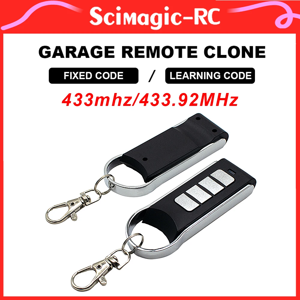 

Remote Control Duplicator For Copy All 433MHZ Fixed Code Garage Door Remote Control 433mhz Transmitter Keychain Opener Command