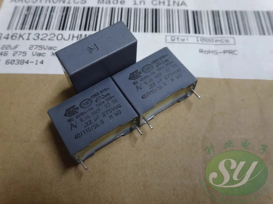 

20PCS AV R46 0.22uf/275VAC 220nf u22 224 New 15mm film capacitor R46KI3220JHM2M