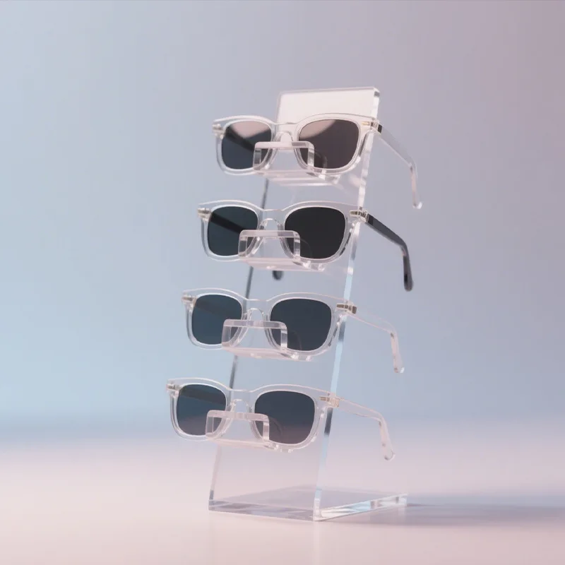 

Brand Children's Acrylic Glasses Holder Acrylic Glasses Display Stand Transparent Sunglasses Display Shelf