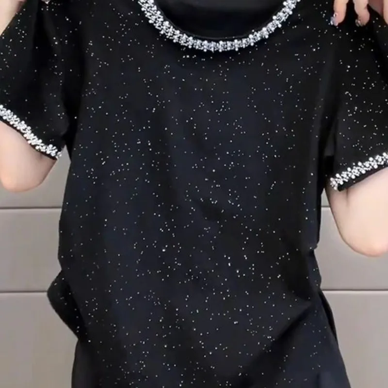

Tops Women's Summer Plus Size Stylish Design Short Sleeve T-Shirt Loose Fit Slimming New Comfortable Minimalist Casual Niche