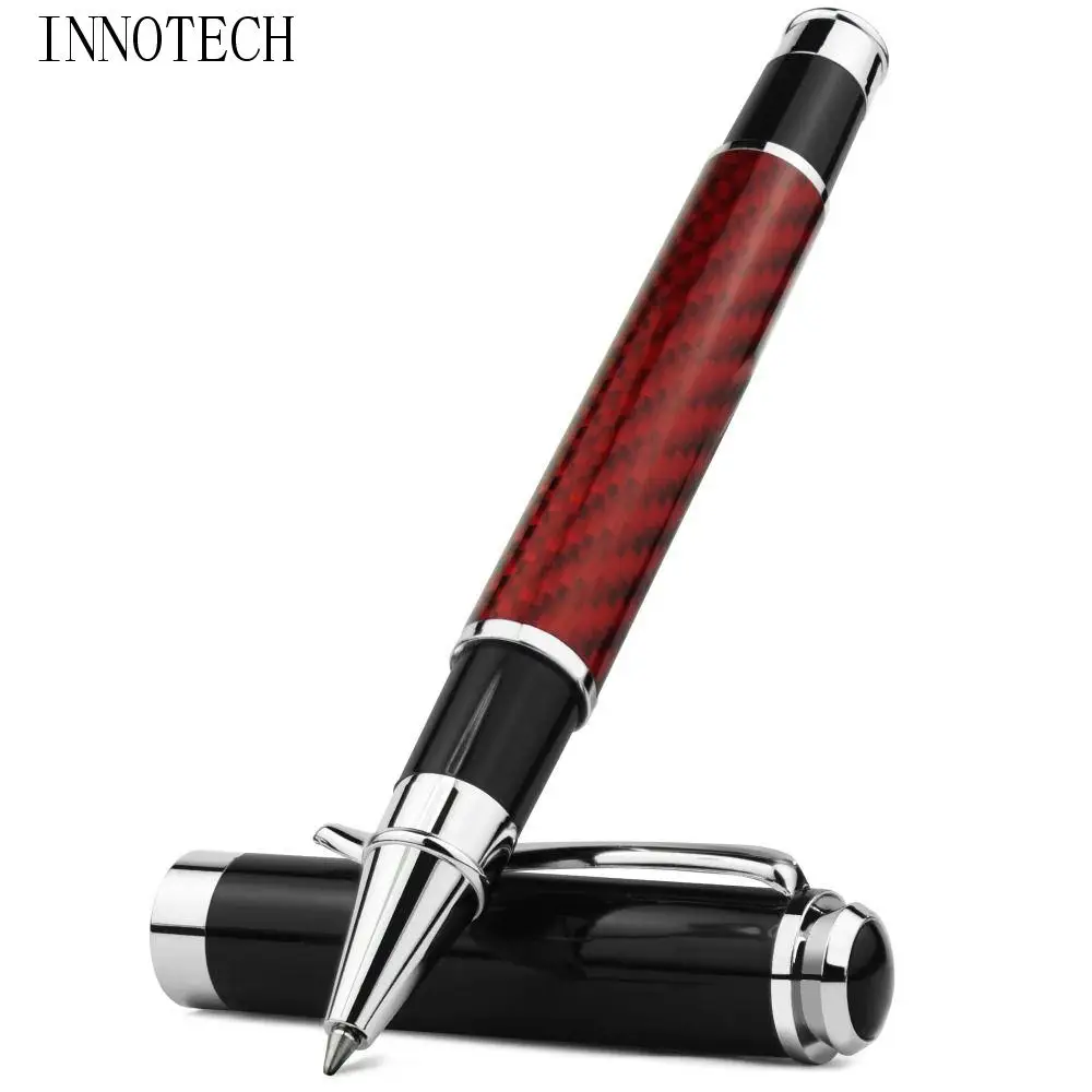 

Carbon Fiber Fiber Signature Pen Smooth 0.5mm Metal Signature Pen Black Refill Golden Premium Gel Pens Annual Meeting