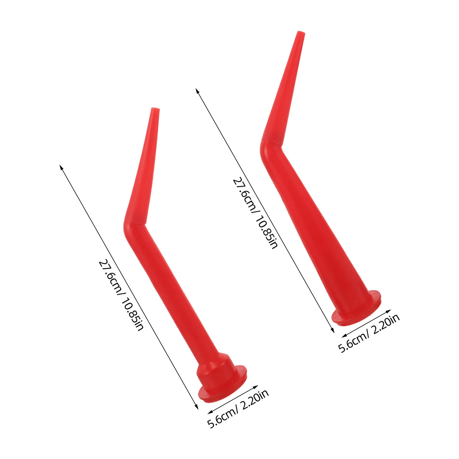 6 قطعة فوهة السد تمديد أنبوب البلاستيك السد بندقية تلميح لستارة جدار الباب نافذة تسرب تطبيق الغراء قضيب أداة #2