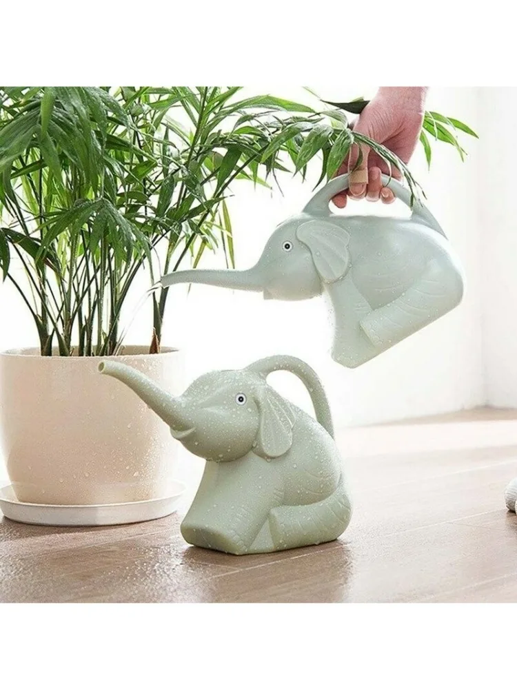 1 Stück Neue Niedliche Gießkanne in Elefantenform aus Kunststoff für Pflanzen, Außenbereich-Bewässerung, Heimgarten-Werkzeuge und -Ausrüstung, Gartenzubehör