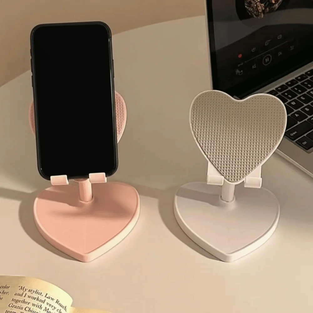Multifunktionaler Telefonständer, ausziehbares Design, Liebesform-Design, Tablet-Ständer, verstellbarer, anhebbarer, faltbarer Live-Streaming-Ständer – Detail 8