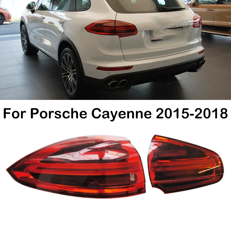 For Porsche Cayenne 2015 2016 2017 2018 Car LED Rear Tail Light Assembly Tail Lamp Taillights 95863106100 95863106500 9586310660