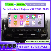 Car Radio Multimedia Video Player GPS Navigation For Mitsubishi Pajero V97 2009-2019 Android Auto Wireless CarPlay Bluetooth DSP