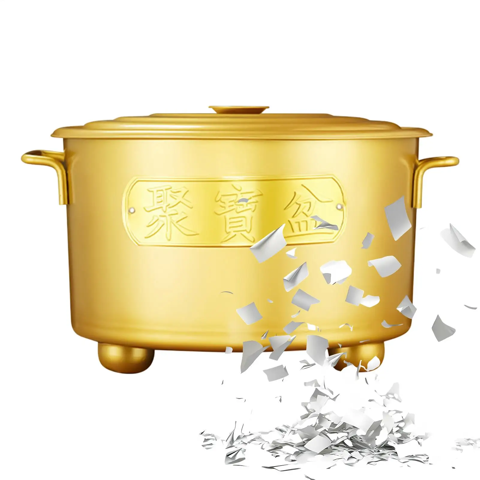 

Бумажная горелка, банка из нержавеющей стали с ручкой, уличное металлическое бумажное ведро для сжигания денег для дерева, мусора, сада, двора, фермы, патио