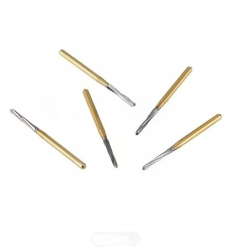5Pcs/Box Dental Endo-Z 21/25/28/32mm Hard Tungsten Carbide Bur Zekrya Anti Growth Gear Needle Ball Drill Crack Drill Dental Tool