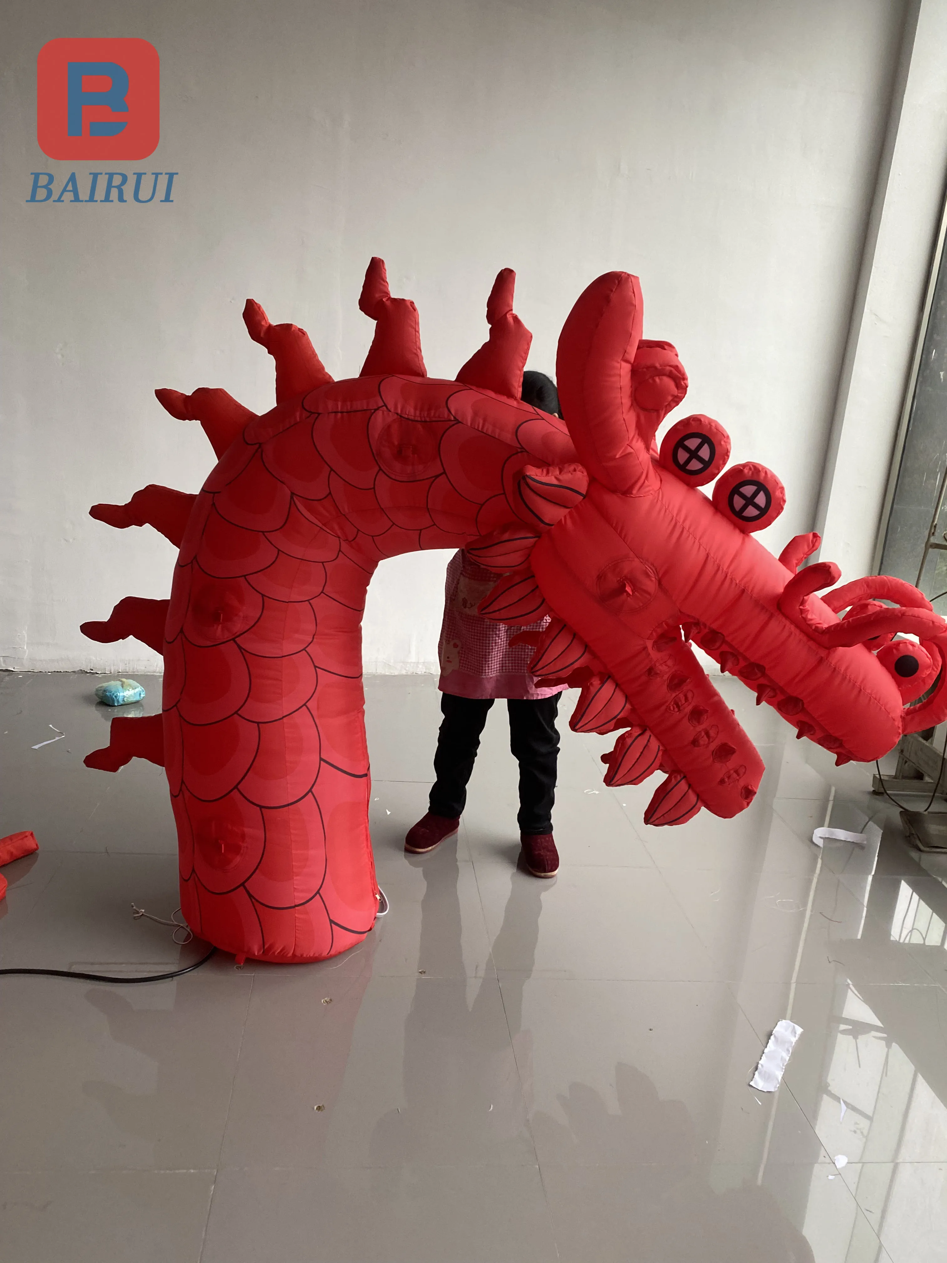 Cartoon Inflatable Dragon Year Mascot Air Model Chinese Dragon New Year Zodiac outdoor commercial decoration props