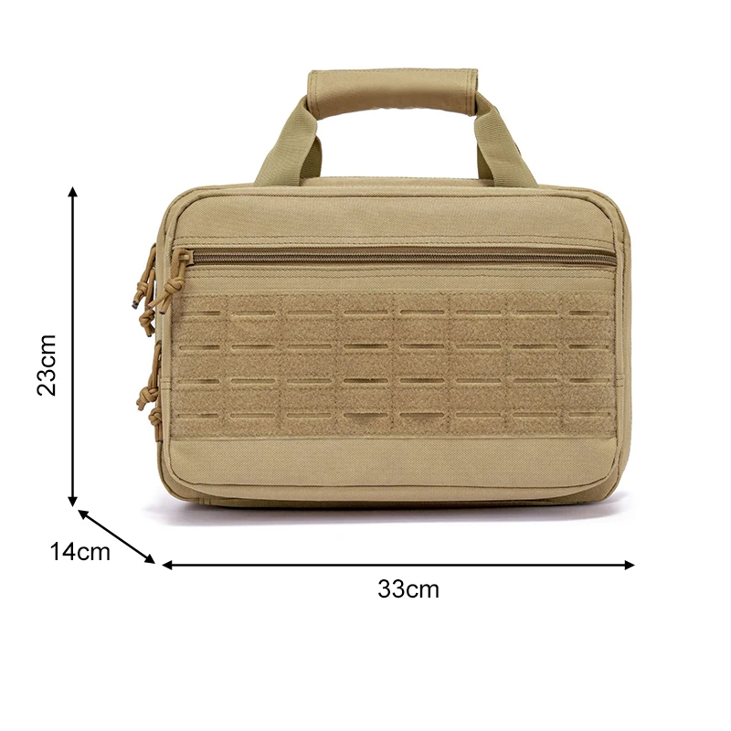 Imagem -02 - Durável Nylon Outdoor Tactical Handbag Cross-corpo Molle Sistema Peito Bolsa Mag Case Acessórios de Caça Business Laptop Case