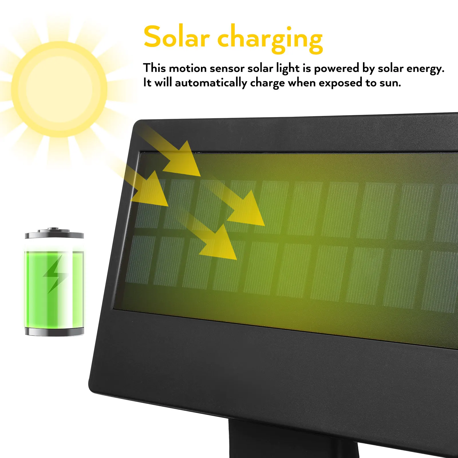 

Outdoor Solar Light with Motion LED Lamp for Garden Garage Workshop Yard Wall Mounting Wall Light