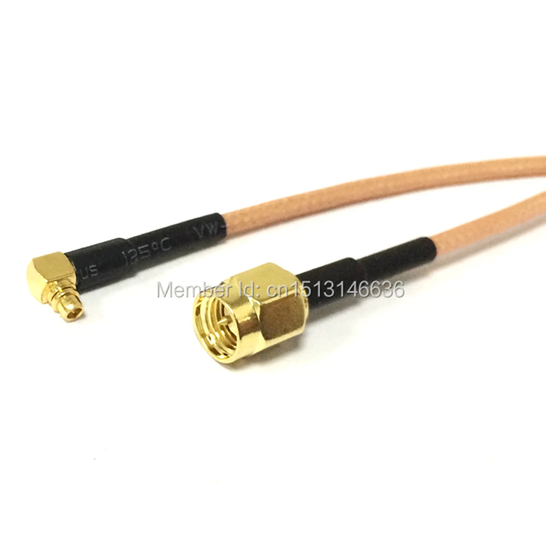 New Wireless Modem Cable SMA Male Plug to MMCX  Male Plug Right Angle  RG316 Wholesale Fast Ship 15cm 6inch