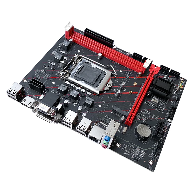 JGINYUE H61M-G Motherboard Combo E3 1230 V2 4Cores 8Threads MAX 16GB DDR3 RAM Kit Desktop PC office Video MOBO - view 5