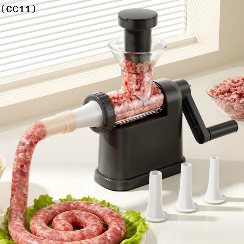 Manual Sausage Stuffing Machine Sausages Stuffer Sausage Syringe Sausages Stuffer Gadgets Manual Meat Injector Tools〔CC11〕