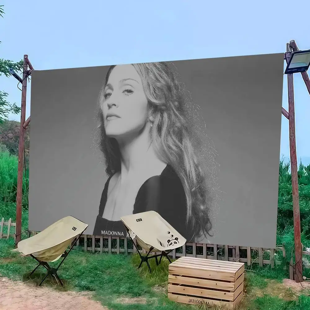 

Singer M-Madonna Veronica Electronica Flag Decoration Outdoor Picnic Party Home Camping Party Art Hanging Banner