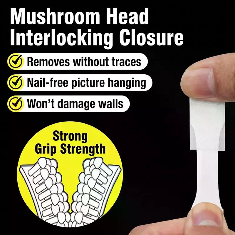 Heavy Duty Non Perforated Hanging Picture Strip - Easy To Use Non Trace Frame Adhesive Buckle Accessories Wall Hooks