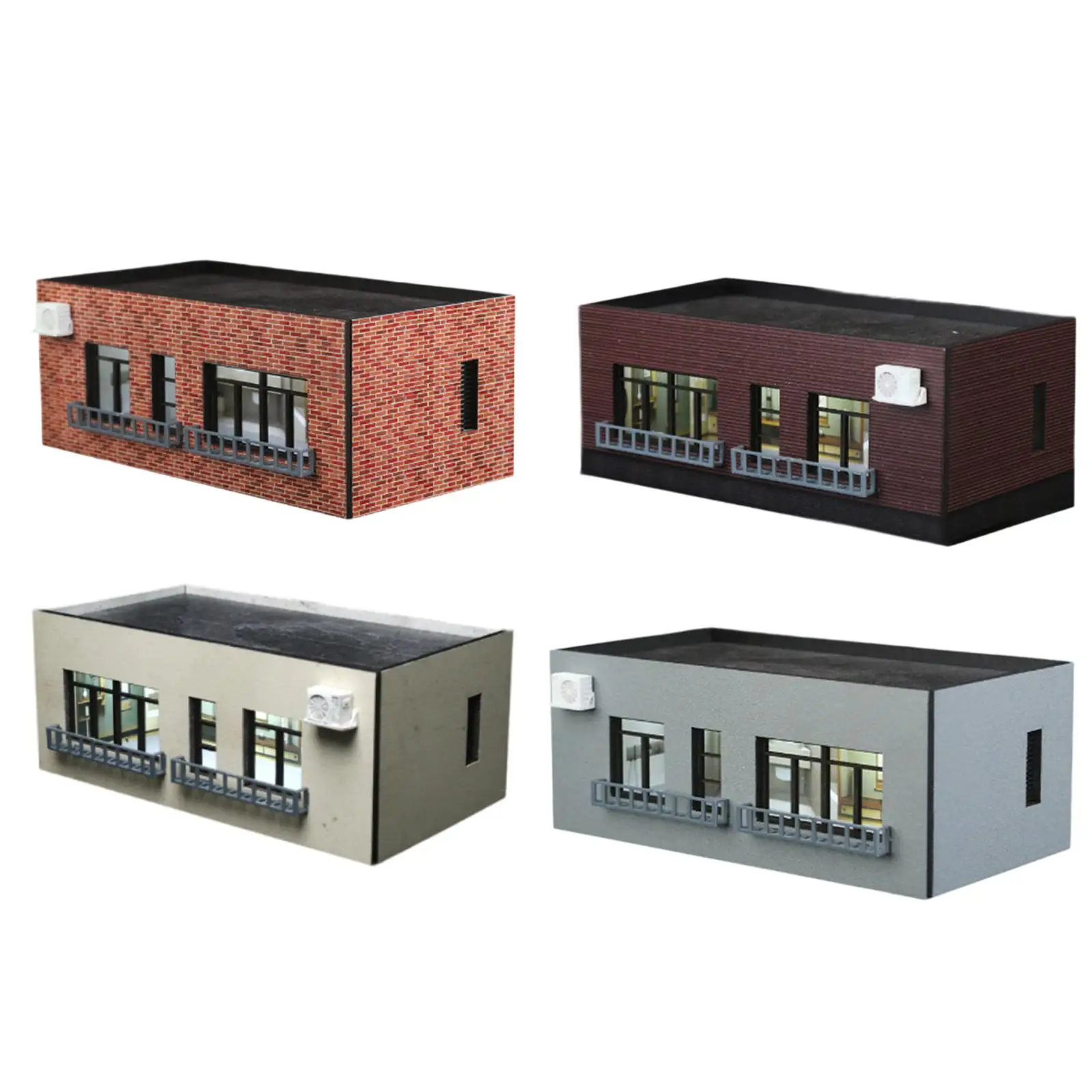 1/64 HO Scale Model House Realistic Accessories Tabletop Decor Model Scenery