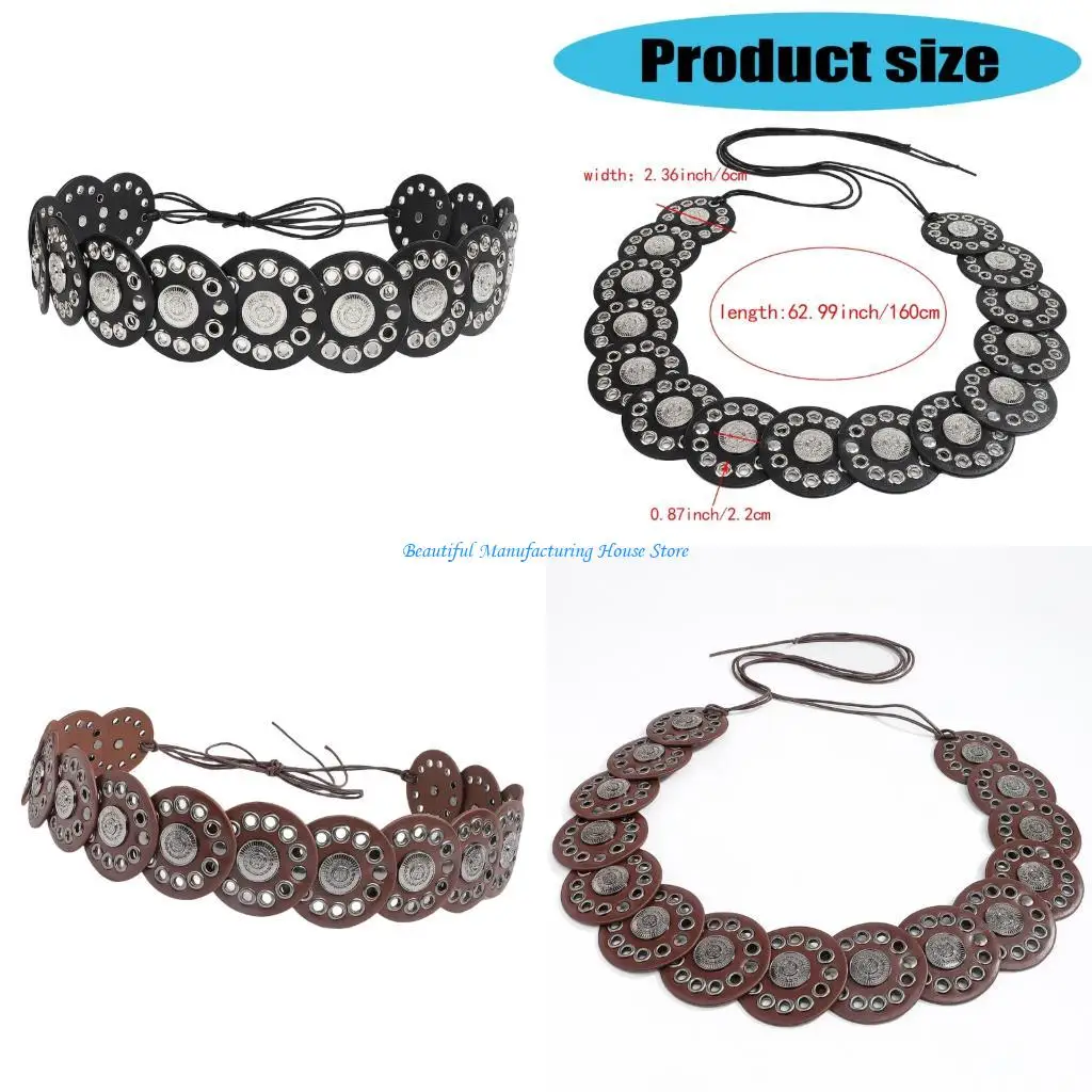 E56A Classical PU Waist Belt Waistband Cincher Belt For Women Daily Evening Party