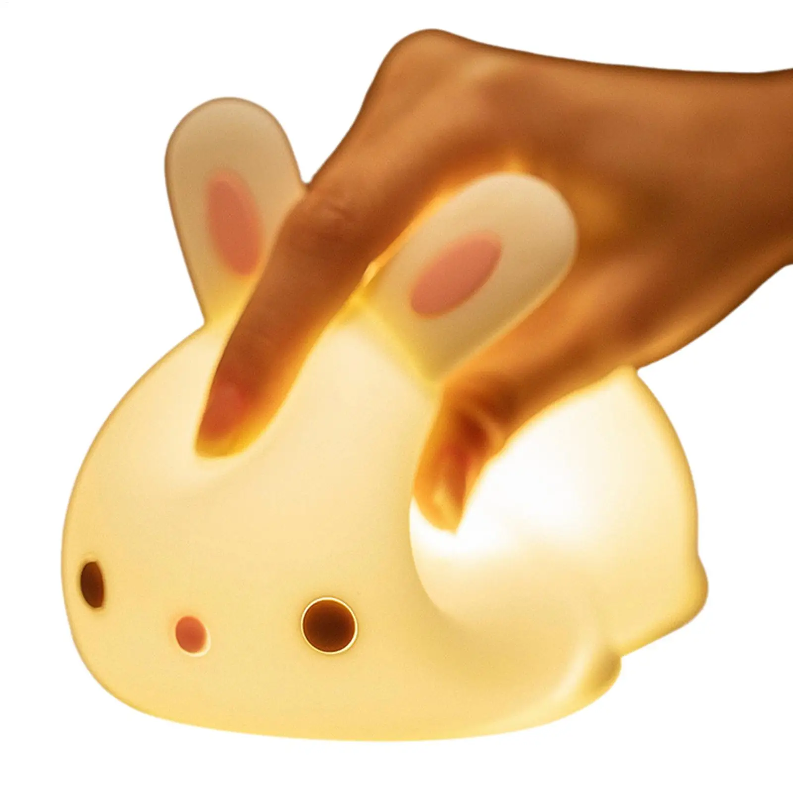 

Силиконовый ночник Bunny Lights с сенсорным управлением, милый, перезаряжаемый, мягкий светильник для дома, спальни, ванной, детской, прикроватный.