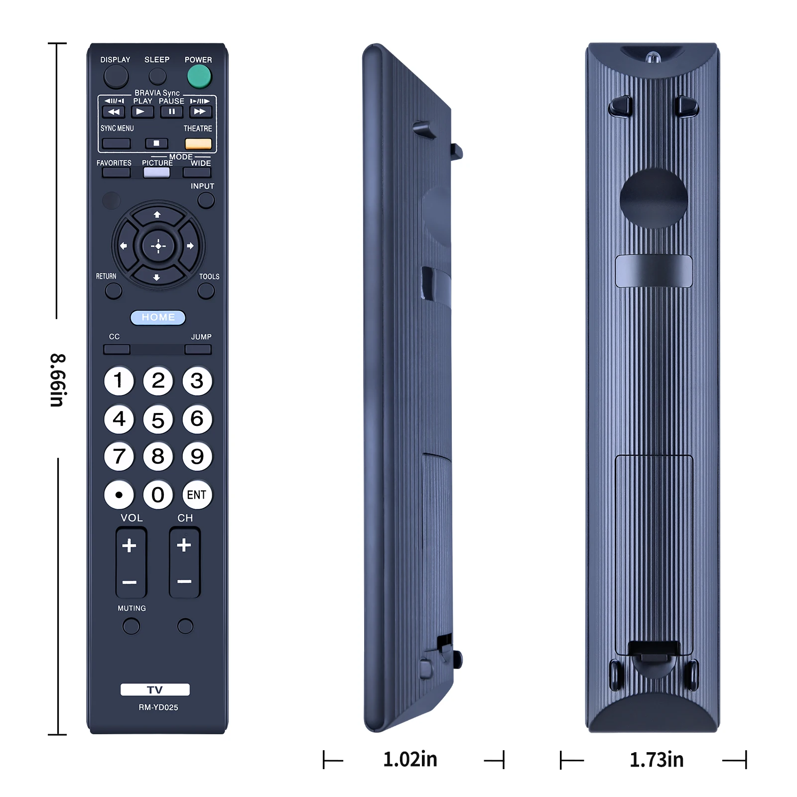 New RM-YD025 Remote Control For Sony TV KDL40S504 KDL40S5100 KDL40SL1 KDL32S5100