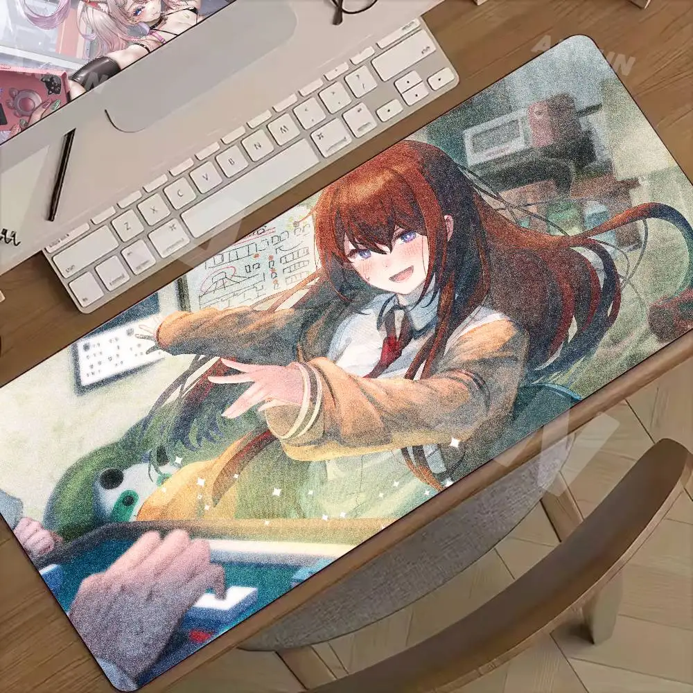 

makise kurisu S-Steins Gate Mouse Pad Gamer Pad Big Gaming Mousepad XL Mouse Mat Keyboard Mat Desk Mat Table Carpet Computer Pad