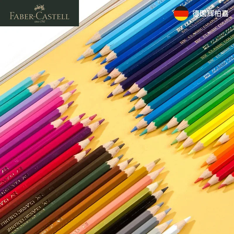 faber castell oily color lapis desenho esboco lapis material escolar para estudante arte suprimentos 12 pcs por caixa 01