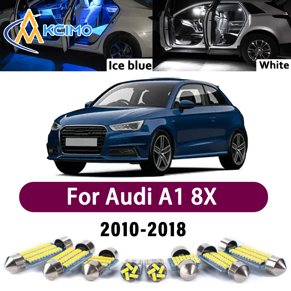 

Error Free LED Interior Light Kit for Audi A1 8X (2010-2018) Premium Bright Dome Trunk Mirror Reading Lamps Canbus