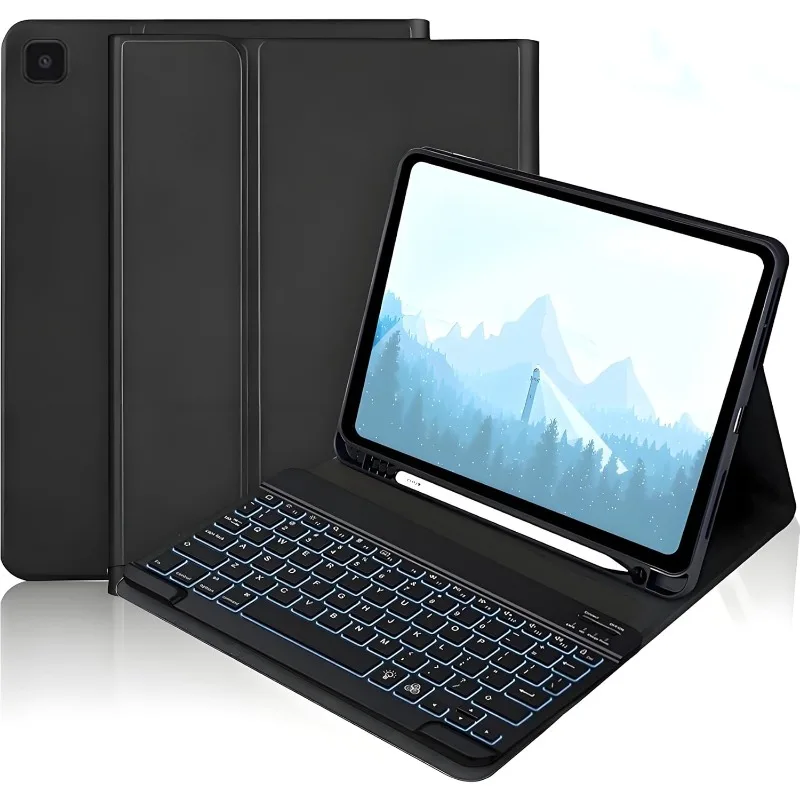 

Чехол с клавиатурой для Samsung Galaxy Tab A7 10,4 дюйма, клавиатура с магнитной подсветкой для Galaxy Tab A7, чехол SM-T500/T505/T507