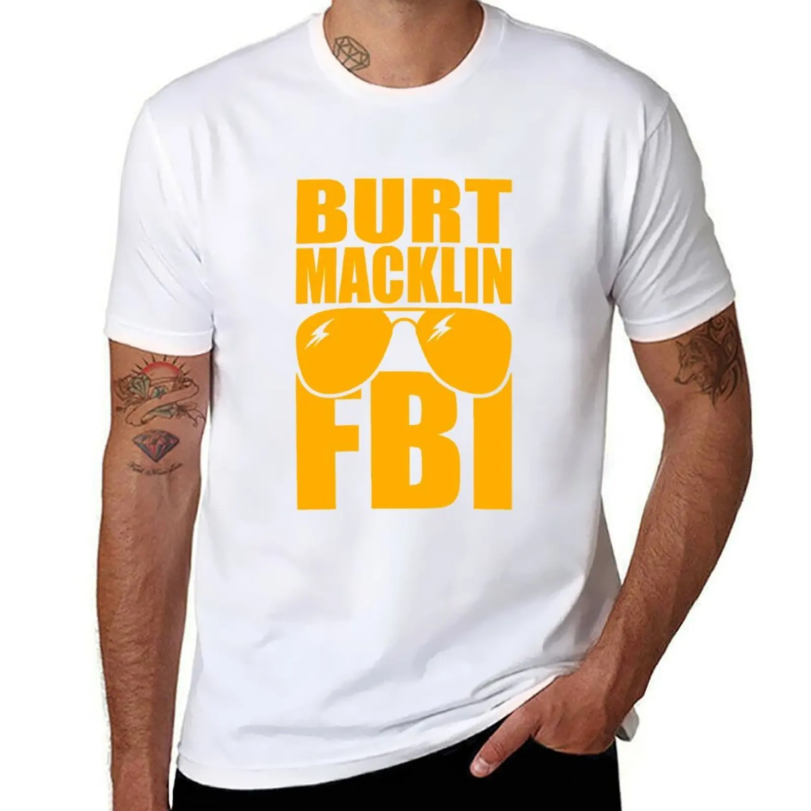 Regalo divertido para parques y recreación Burt Macklin Fbi-Parques y recreación camiseta hombre camiseta hombre camiseta gráfica