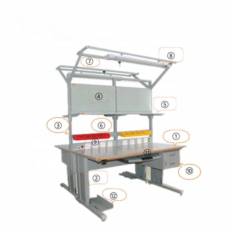 Woodworking Benches Assembly Production Line Use Industrial Lab Workbench