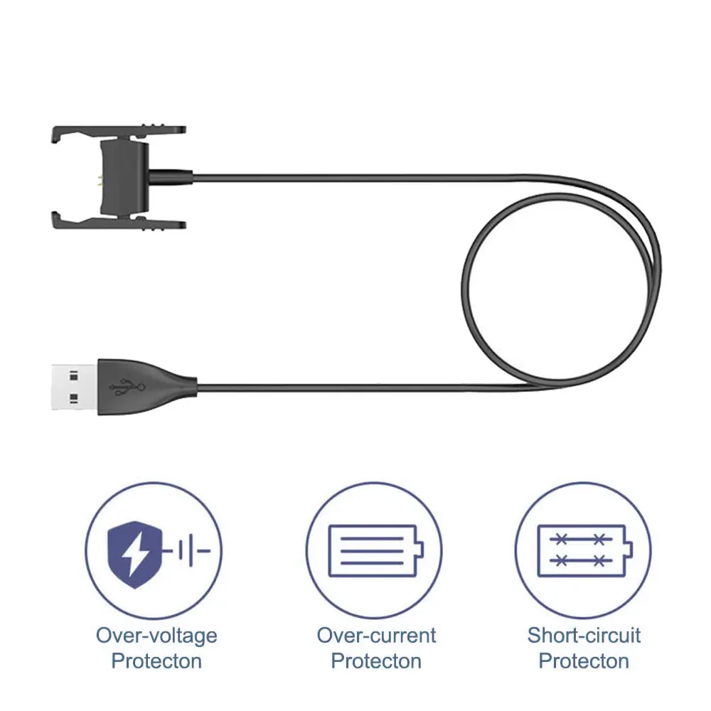 Ładowarka do Fitbit Charge 2 ochrona układu kabel do ładowania USB przewód zastępczy do ładowania Fitbit 2 3