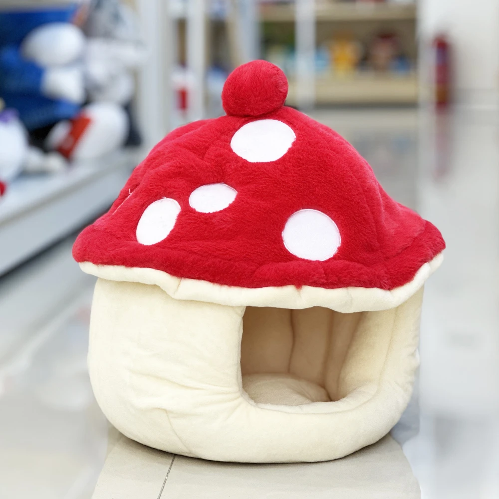 Mushroom Dog plush Nest