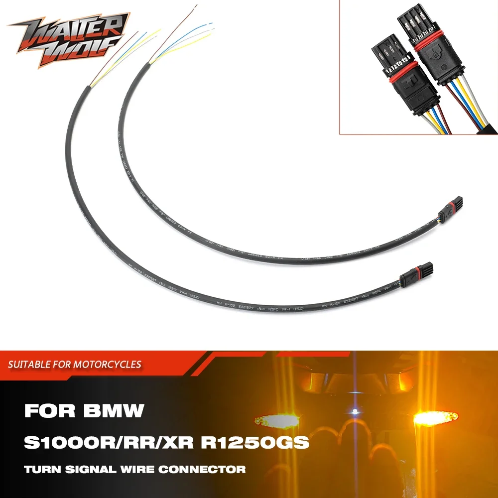 

2024 Motorcycle Turn Signal Maker Wire Plug Wiring Connector Lead Indicator Cable Adapter For BMW R1250GS S1000R S1000RR S1000XR