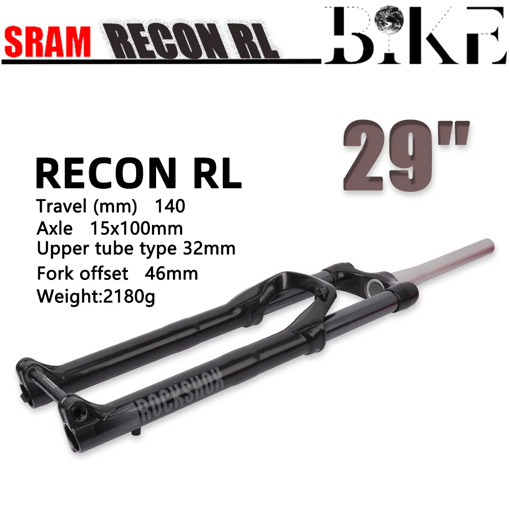 SRAM ROCKSHOX Recon Silver RL MTB велосипед 29 дюймов колесо 1,5 т вилка 15x100 мм 140 мм ручной замок для путешествий велосипедная подвеска