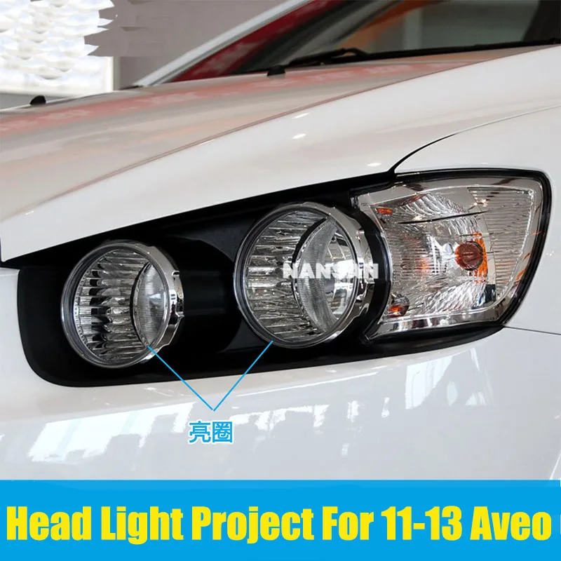 Car Styling For Chevrolet AVEO 2011-2013  Factory Style Headlight Projector Lens Head Lamp