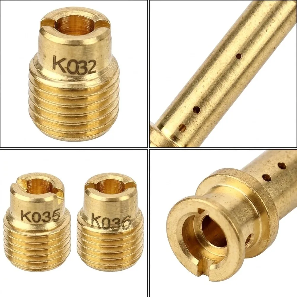 7-Jet Brass Carburetor Main Jet Kit Including Emulsion Tube for Predator 196cc 212cc 224cc and For Honda GX140 Engines