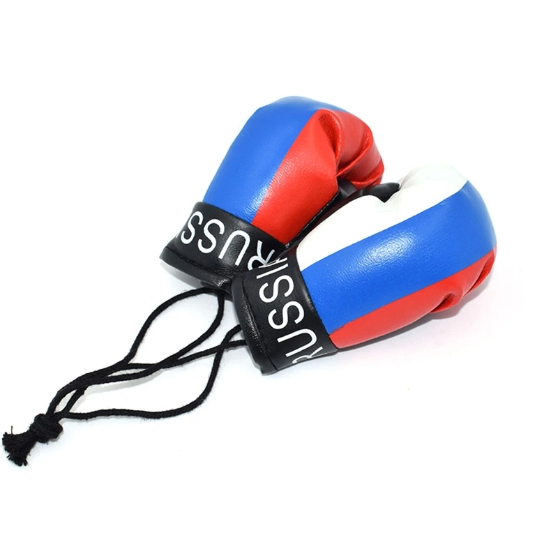 10cm Neugeborenen Fotografie Requisiten Mini Simulation Boxing Handschuh Boxen Flagge Handschuhe für Baby Foto Schießen Posiert Dekoriert