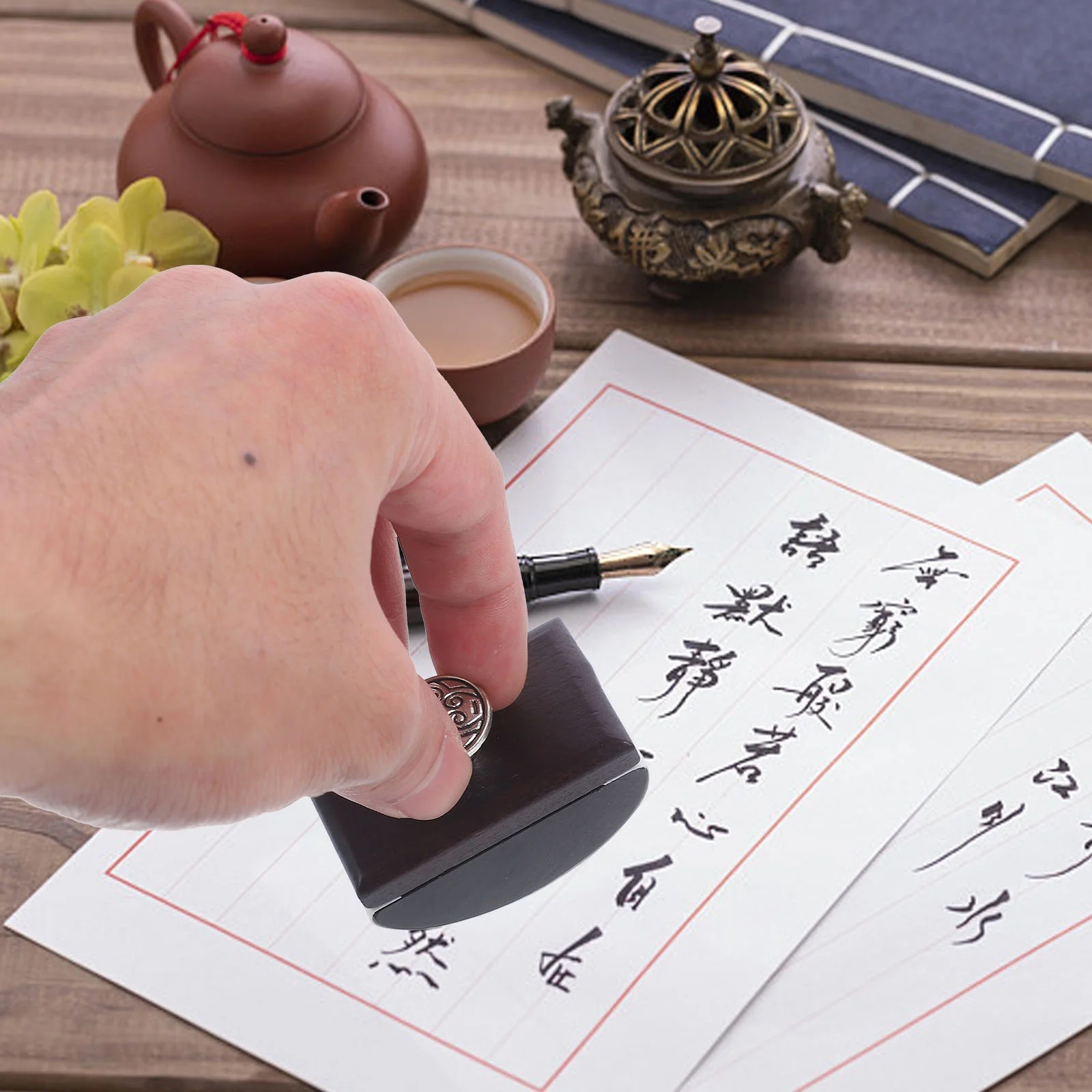 Pens Rocker Ink Absorber Blotting Tool for Fountain Craft Blotter Useful Student Stationery Quick-drying Stamp