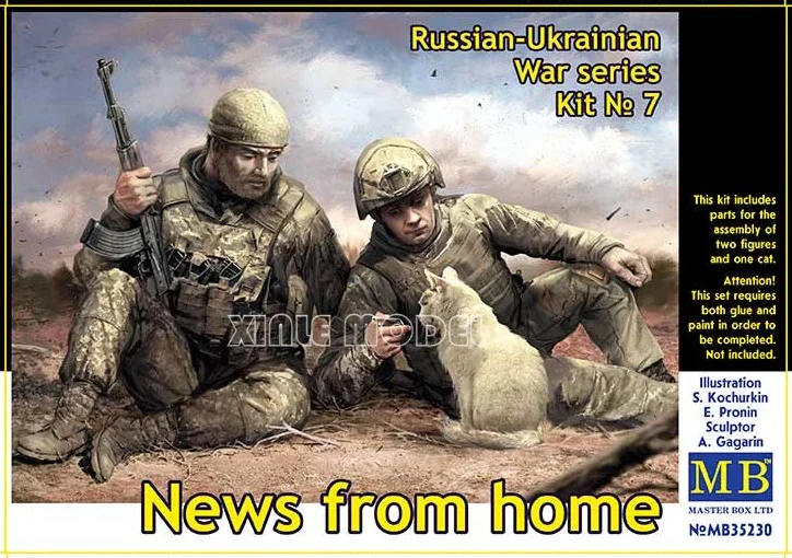 

Master Box Plastic Assembly Model Kit MB35230 Russian-Ukrainian War series, kit No 7. News from home 1/35