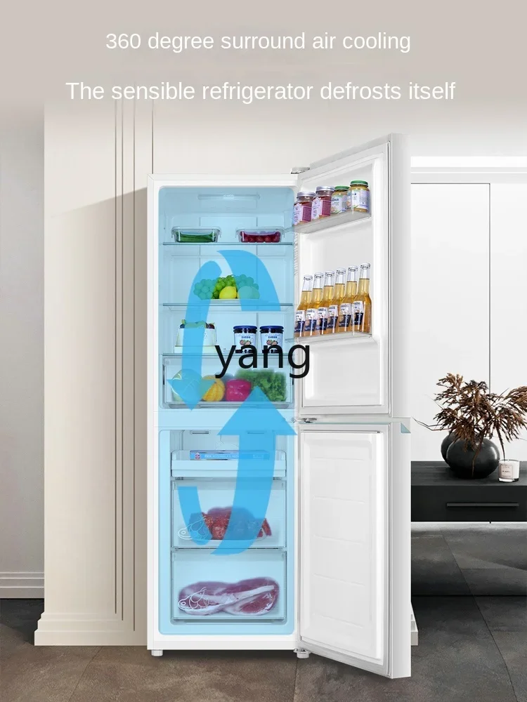 CX Double-Open Two-Door Household Air Cooling Frostless Power Saving Mini Refrigerator