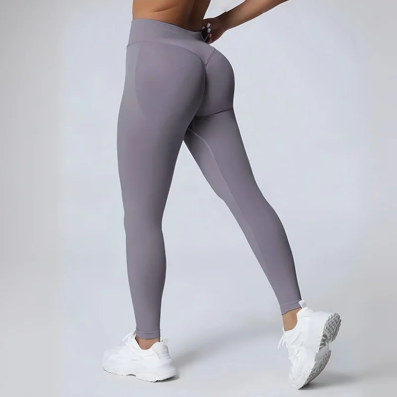 HISTELLO Sports Leggings Women Seamless Yoga Tight Pants DF Dupe Fitness Long Pants Running Gym Tights Workout Sports Clothing image 5