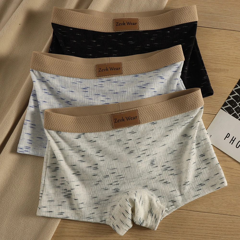 

3PCS Shooting Star Print Ice Silk Women's Panties Summer Thin Quick-dry Woman Underwear Breathable Mesh Crotch Safety Lingerie