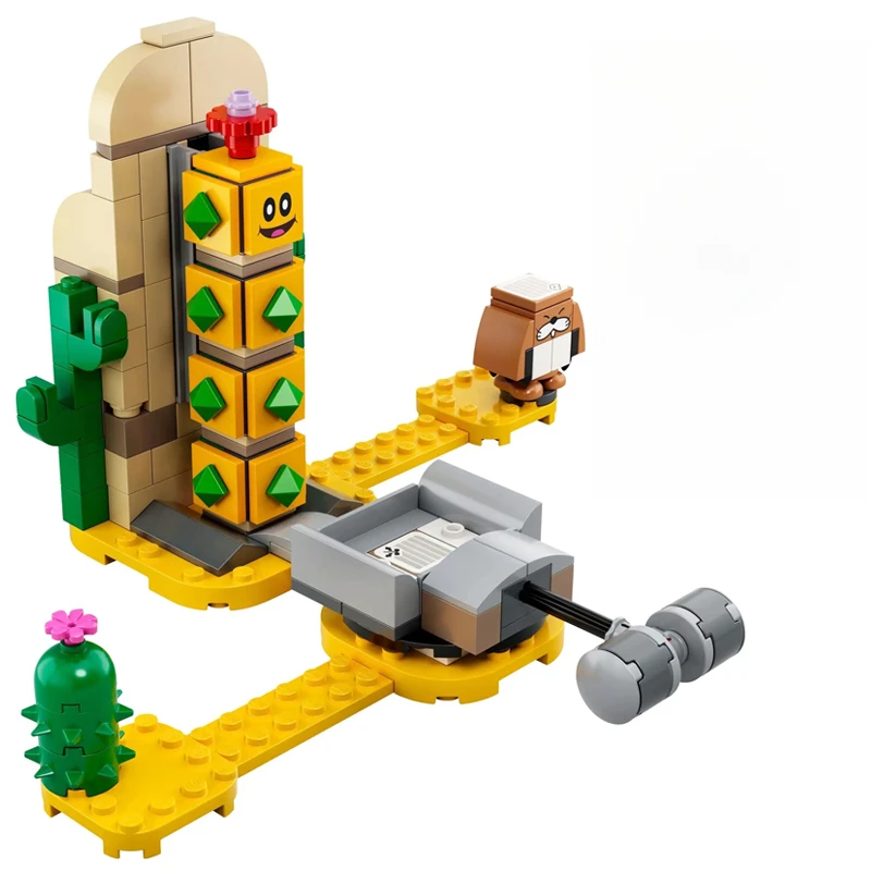 Compatible con bloques de construcción de Super Brothers, juego de aventura, serie Super Desert Key Thorn Ball, juguete de nivel de expansión 71363