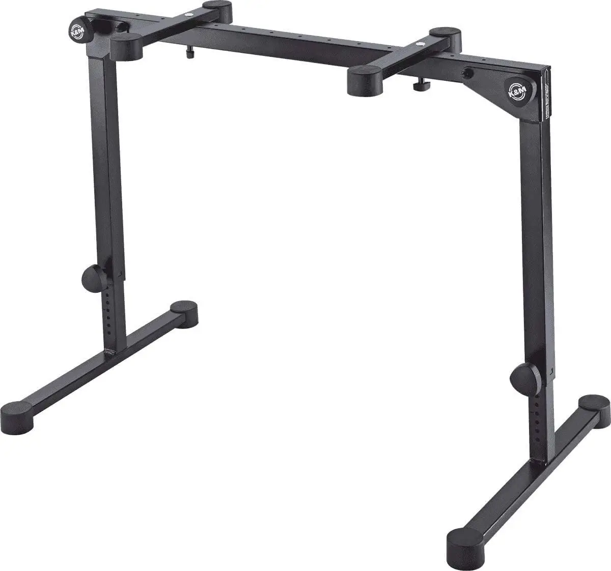 Konig & Meyer 18820.019.55 Omega Pro Keyboard Table-Style Stand | Adjustable Height/Support Arms | Legs Fold Compact For Travel